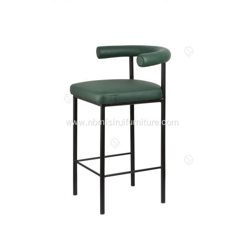 Kashmir full green lether bar stool